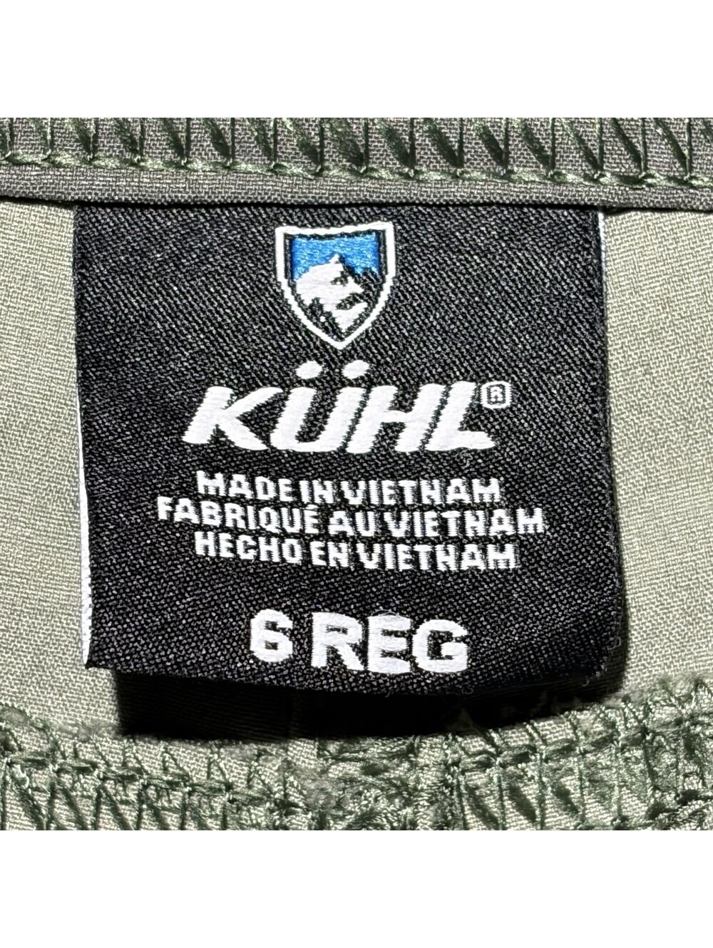 Kuhl Freeflex Roll-Up Pants Womens 6 Green Camo Cargo Outdoors - Massively RARE - Picture 12 of 15